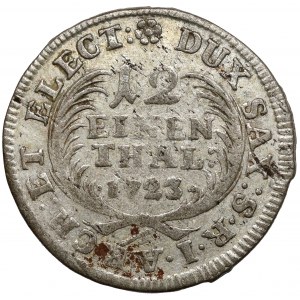 August II Silný, 1/12 toliarov 1723 IGS, Drážďany