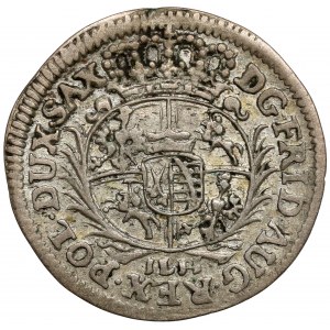 August II Silný, 1/24 tolaru 1705 ILH, Drážďany - přetisk