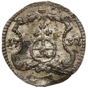 August II Silný, Halerz 1732 IGS, Drážďany