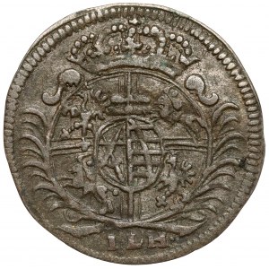 August II Silný, 3 haléře 1703 ILH, Drážďany