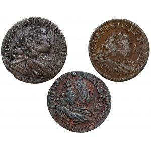 Augustus III. Saxon, Shelly 1752-1754, Satz (3tlg.)