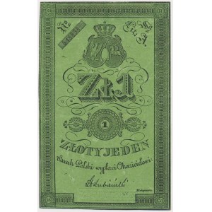 1 zlatý 1831 - Lubienski - kvalitný papier