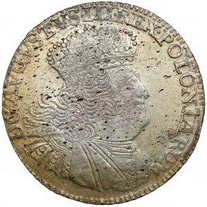 August III Sas, Dwuzłotówka Lipsk 1753 EC - 8 GR