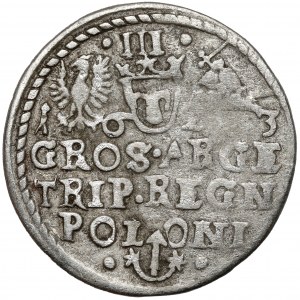 Sigismund III Vasa, Trojak Krakow 1623 - SIGIS - string border