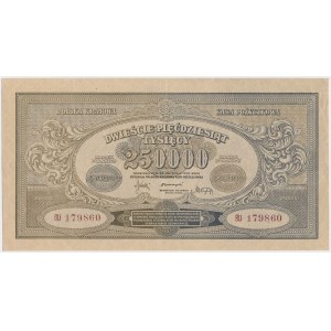 250 000 mkp 1923 - BU - široké číslování