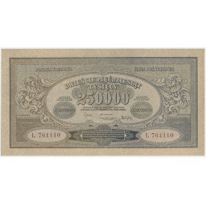 250.000 mkp 1923 - L - breite Nummerierung