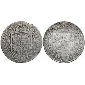 Jan Kazimierz, Ort Poznan 1658 and Ort Bydgoszcz 1668 (2pcs)