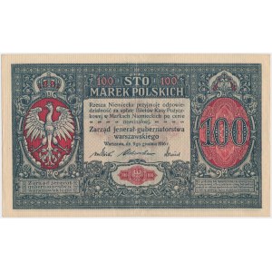 100 mkp 1916 allgemein - Nummerierung mit 6 Ziffern