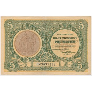 5 zlotých 1925 - D - Ústava - krásna