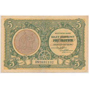 5 Zloty 1925 - D - Verfassung - schön
