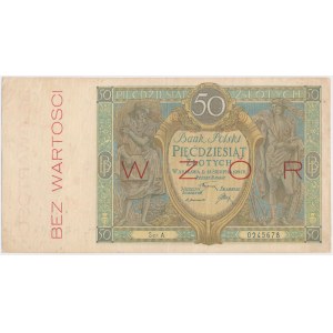 50 zloty 1925 - MODEL - Ser.A