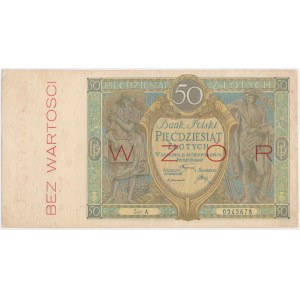 50 złotych 1925 - WZÓR - Ser.A