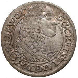 Silesia, Chrystian of Wallachia, 3 krajcary 1661 EW, Brzeg