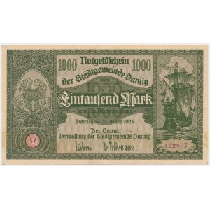 Gdansk, 1 000 mariek 1923