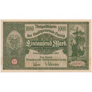 Danzig, 1.000 Mark 1923