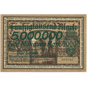 Danzig, 5 million marks 1923 - PREVIEW