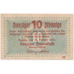 Gdansk, 10 fenig 1923 - October