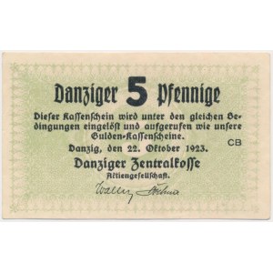 Gdansk, 5 fenig 1923 - October