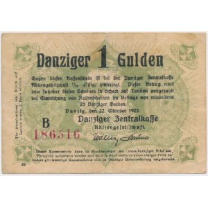 Gdaňsk, 1 gulden 1923 - říjen