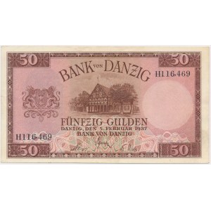 Danzig, 50 Gulden 1937