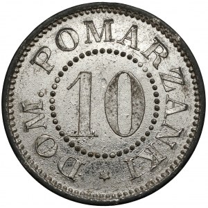 Pomarzanki, dominion, token of denomination 10