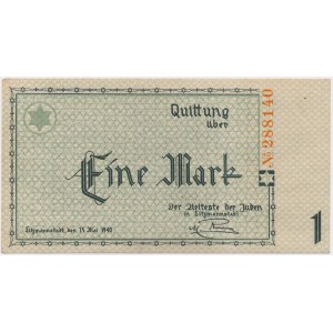 Ghetto 1 mark 1940 - no series, 6-digit numbering