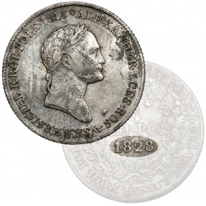 1 polský zlotý 1828 FH - vzácný ročník