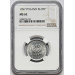 1 zloty 1957 - rare in this condition