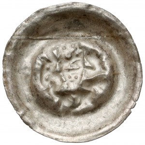 Böhmen, Premysl II Ottokar (1253-1278) Mittlerer Brakteat - Flusskrebs (?)
