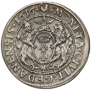 Sigismund III Vasa, Ort Gdansk 1616 - wide orifice