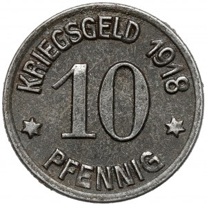 Ober-Glogau (Głogówek), 10 fenigów 1918
