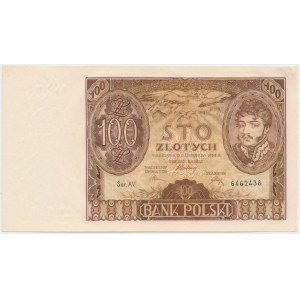 100 zlatých 1934 +X+ ve vodoznaku