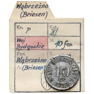 Briesen (Wąbrzeźno), 10 fenigów 1918 - ex. Kałkowski