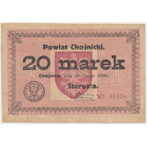 Chojnice, 20 marks 1920