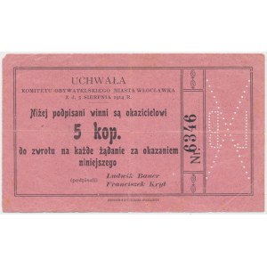 Włocławek, Bürgerkomitee 5 Kopeken 1914