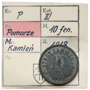 Cammin i.P. (Kamień Pomorski), 10 fenigów 1918 - ex. Kałkowski
