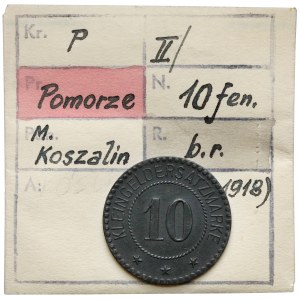 Köslin (Koszalin), 10 fenigów bez daty - ex. Kałkowski