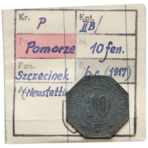 Neustettin (Szczecinek), 10 fenig undatiert - ex. Kalkowski