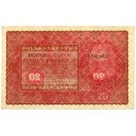 20 mkp 08.1919 - II Serja FF und CP - zwei Sorten (2Stk)