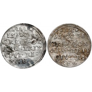 Sigismund III. Vasa, Troika Riga 1589 und 1598, Satz (2 St.)