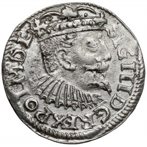 Sigismund III Vasa, Trojak Bydgoszcz 1595 - FS under bullet