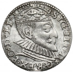 Zygmunt III Waza, Trojak Ryga 1590 - duża głowa