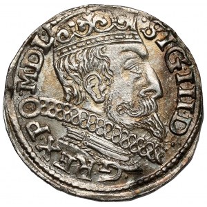 Sigismund III Vasa, Trojak Poznań 1600 - letter P - beautiful