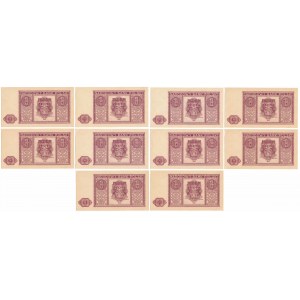 1 złoty 1946 - zestaw (10szt)