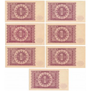 1 złoty 1946 - zestaw (7szt)