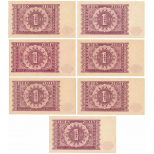 1 złoty 1946 - zestaw (7szt)