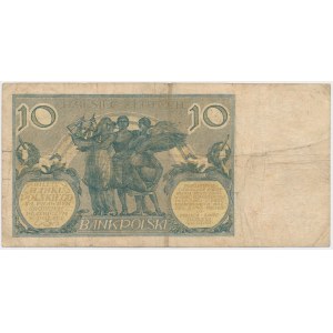 10 Zloty 1926 - Ser.G - Daten im Wasserzeichen