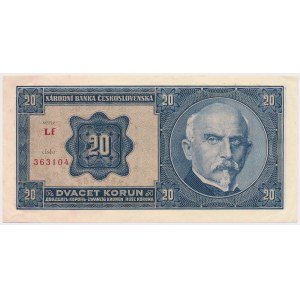 Czechoslovakia, 20 Korun 1926 - Lf