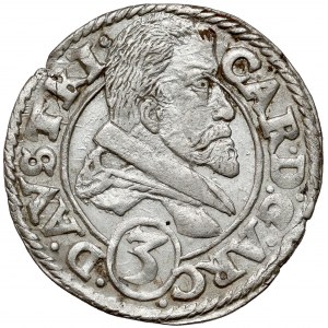 Slezsko, Karel Rakouský, 3 krajcary 1615, Nysa