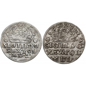 Sigismund III Vasa, Cracow penny 1608 and 1614, set (2pcs)